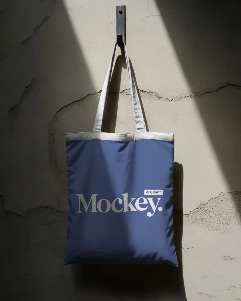 Eco Friendly Cotton Tote Bag Mockup For Custom Logo And Design Presentation Usage