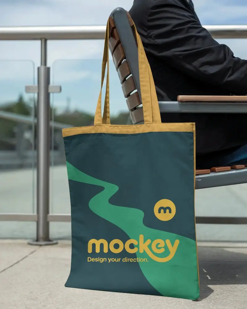 Eco Friendly Reusable Tote Bag Mockup For Custom Design Presentations And Branding Projects