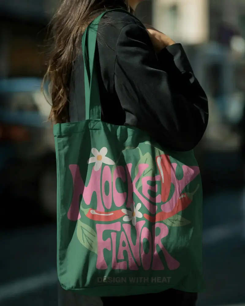 Eco Friendly Reusable Tote Bag Mockup For Custom Logo And Design Showcase