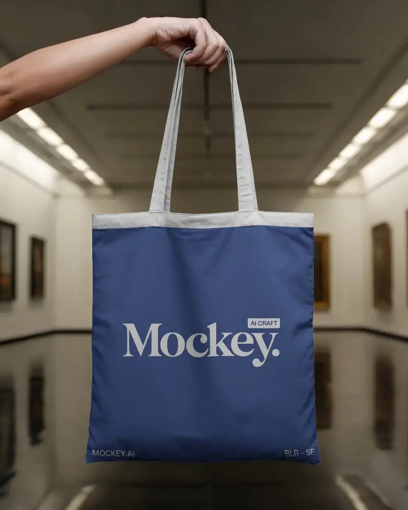 Eco Friendly Reusable Tote Bag Mockup Perfect For Promotional Products And Fashion Accessories
