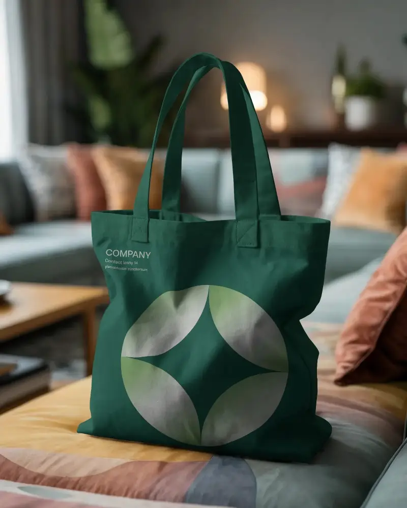 Stylish Durable Tote Bag Mockup For Fashion Brands And Retail Packaging Designs