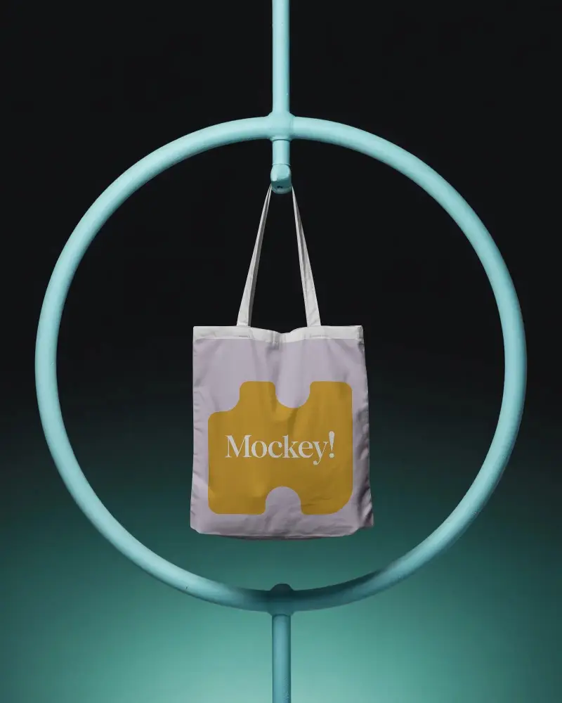 Eco Friendly Reusable Tote Bag Mockup For Simple Clean Product Presentation