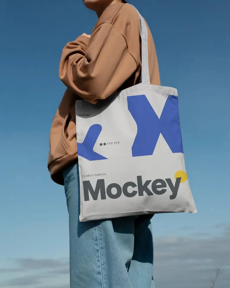 Premium Quality Minimalist Tote Bag Mockup For Personalized Printing And Casual Use