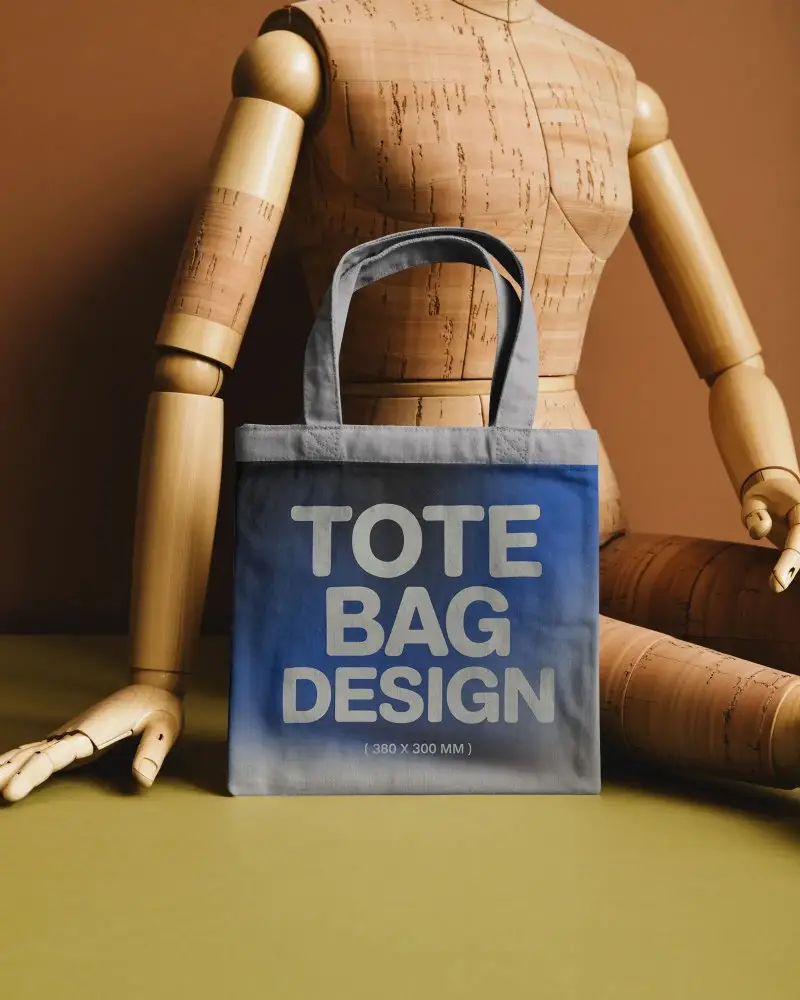 Eco Friendly Canvas Tote Bag Mockup For Custom Design Showcase And Brand Promotion