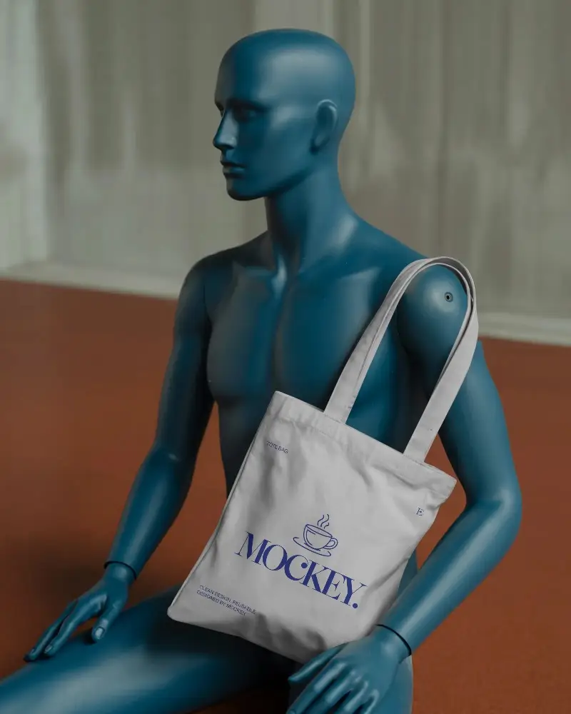 Eco Friendly Cotton Tote Bag Mockup For Minimalist Fashion And Sustainable Lifestyle Brands