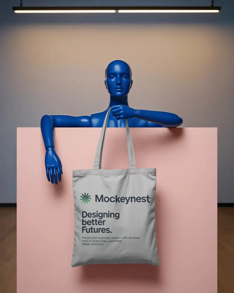 Eco Friendly Cotton Tote Bag Mockup For Custom Design And Fashion Industries