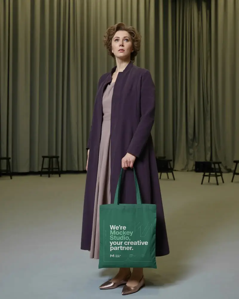 Stylish Minimalist Tote Bag Mockup For Promoting Custom Designs And Branded Products Online