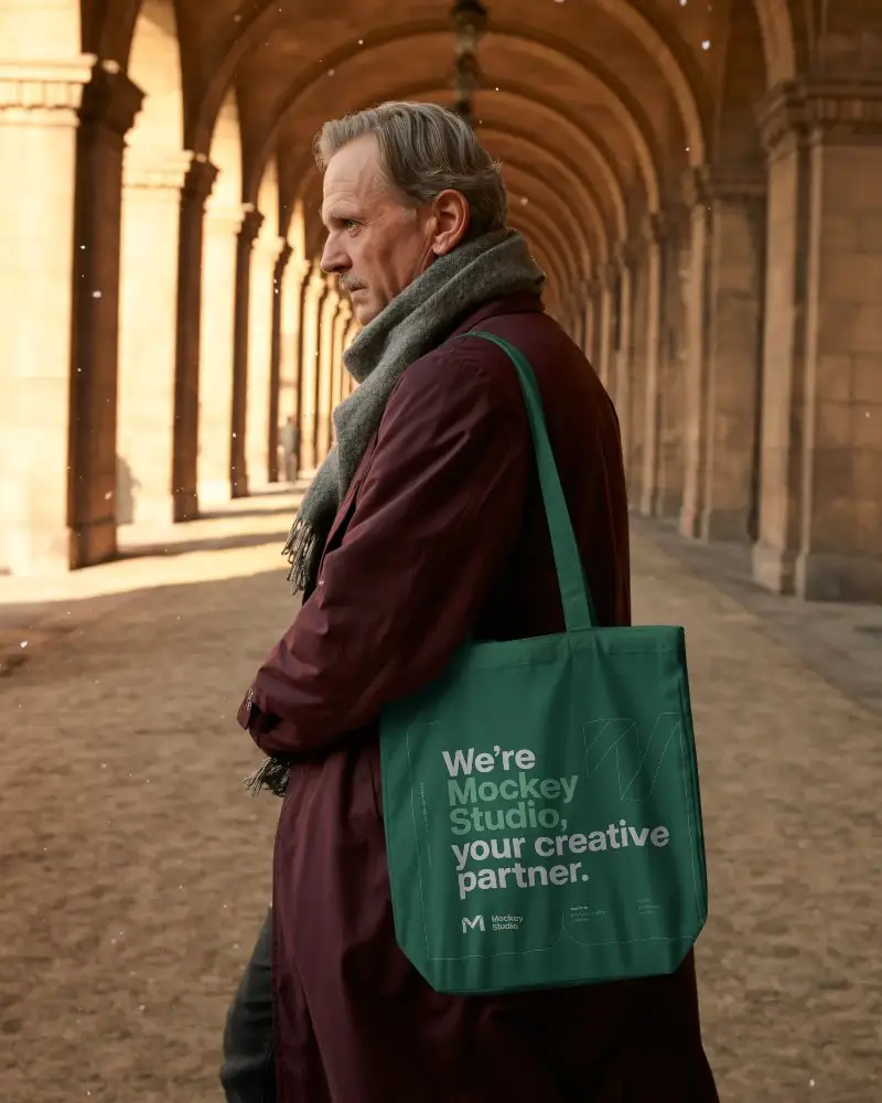 Premium Quality Tote Bag Mockup With Realistic Texture And Versatile Application Purposes
