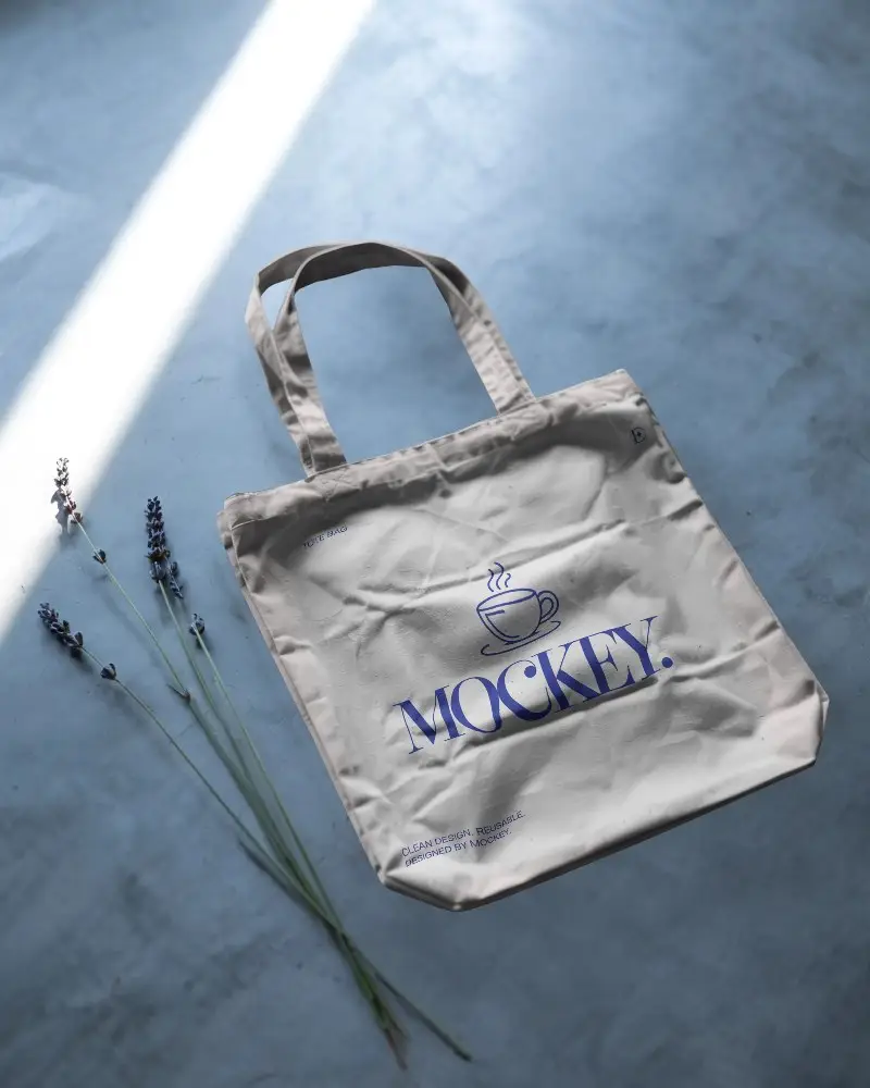 Eco Friendly Reusable Tote Bag Mockup For Sustainable Shopping And Personalized Designs