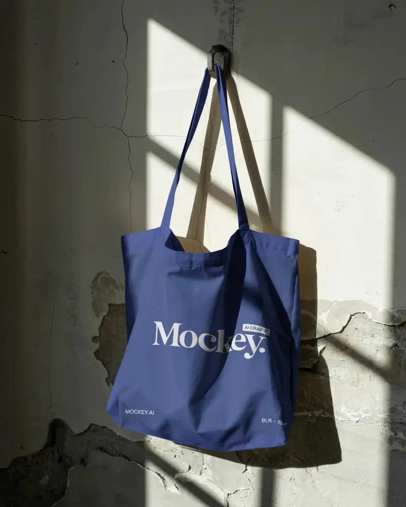 Eco Friendly Reusable Tote Bag Mockup For Custom Design Printing Showcase