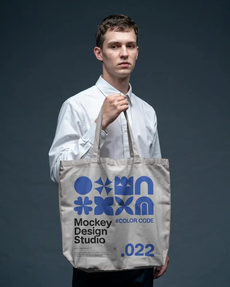 Premium Durable Tote Bag Mockup For Custom Branding And Creative Design Showcase Usage Promotion