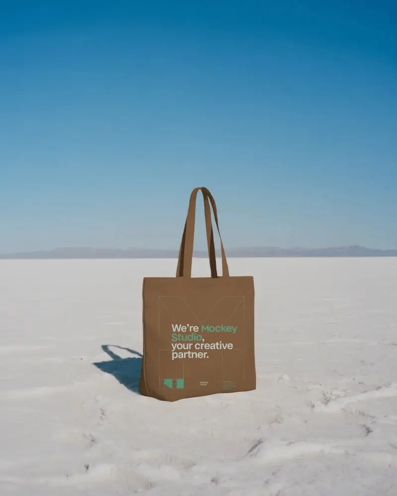 Eco Friendly Cotton Tote Bag Mockup For Custom Logo Designs And Promotional Uses