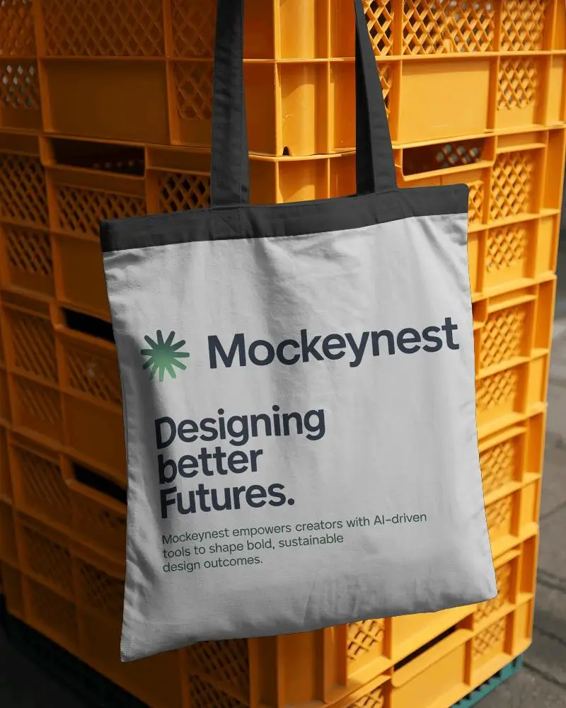 High Quality Canvas Tote Bag Mockup For Minimalist Style Branding And Custom Design Showcase