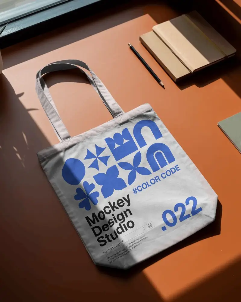 Eco Friendly Reusable Tote Bag Mockup For Branding And Promotional Use