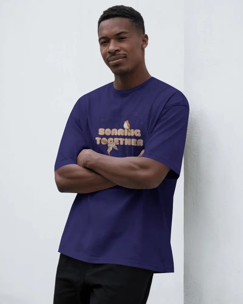 Natural Light Photoshoot T Shirt Mockup Young Man Front Facing In Neutral Indoor Setting