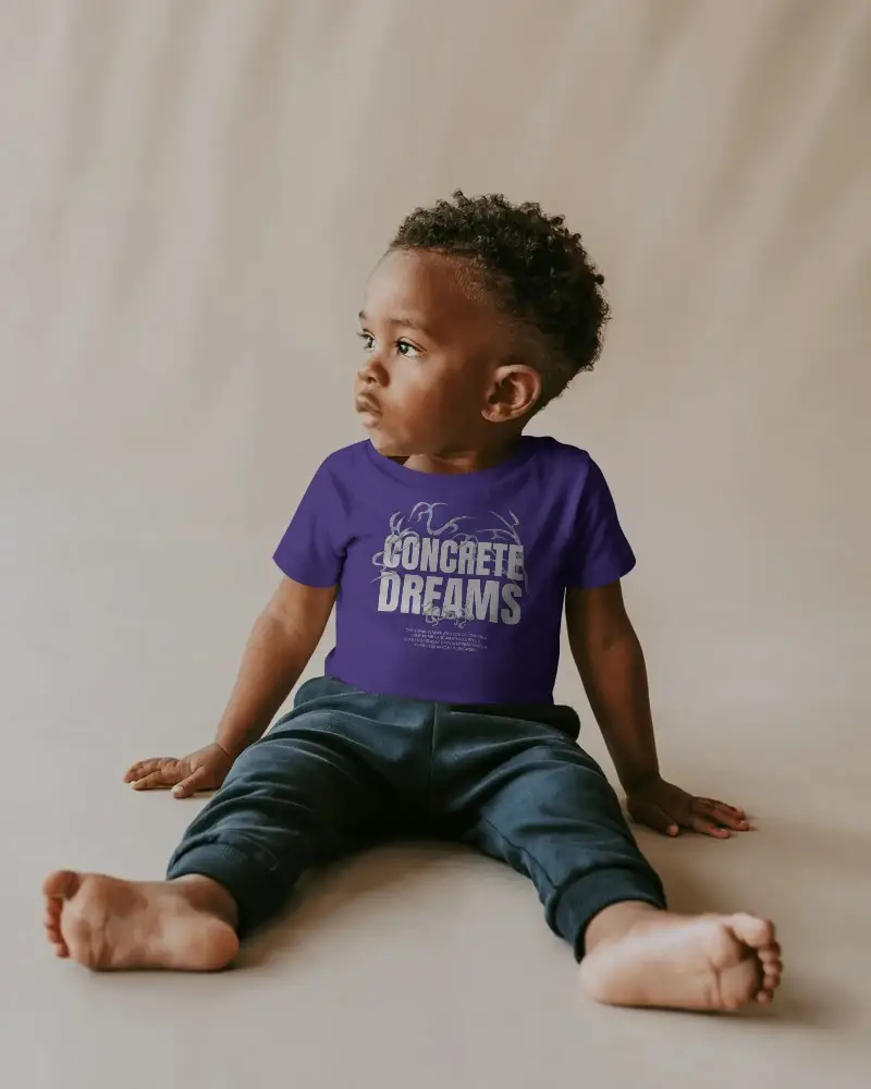 Toddler Small Baby Kids Basic Plain Tshirt Comfortable Casual Soft Fabric Wear