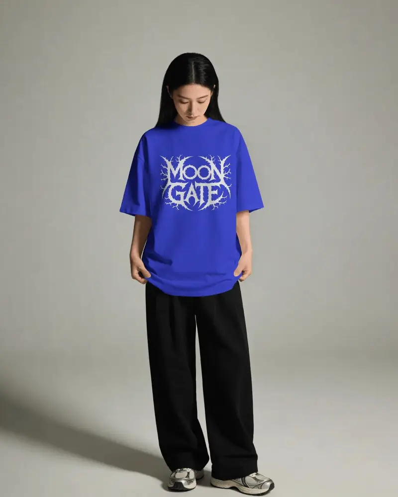 Oversized Comfortable Loose Fit Basic Crewneck Tshirt Mockup For Minimalist Style