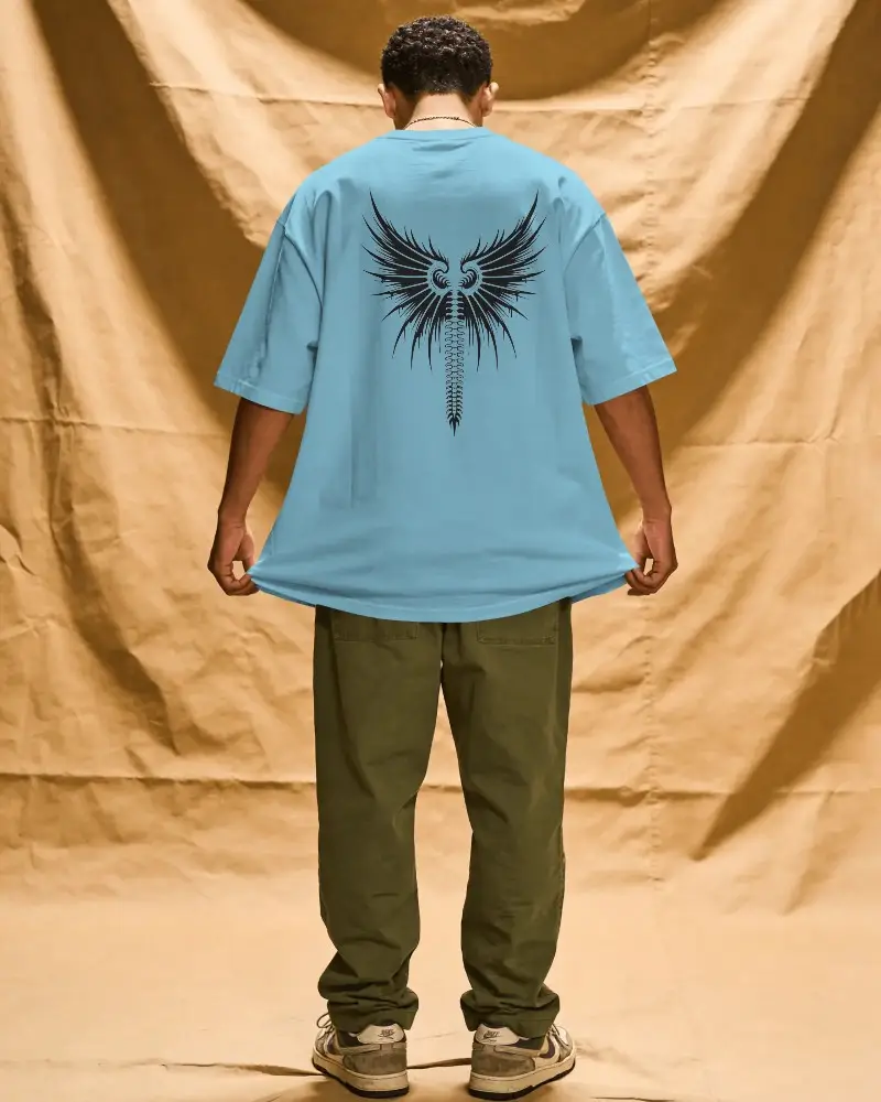 Plain Loose Fit Tshirt Mockup For Casual Wear Fashion And Street Style Clothing Brand
