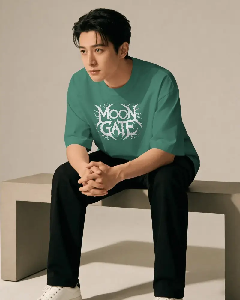 Modern Relaxed Fit Mens Casual Tshirt Mockup Soft Fabric Comfortable Daywear Style