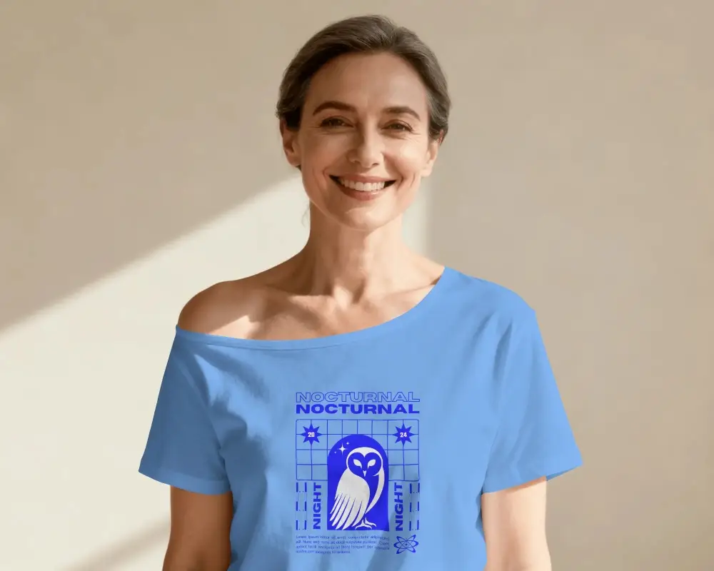 Comfortable Relaxed Fit Womens Casual Tshirt Mockup For Summer Everyday Wear Style
