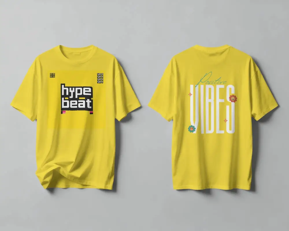 Premium Soft Fabric Plain Tshirt Mockup Template For Print And Branding