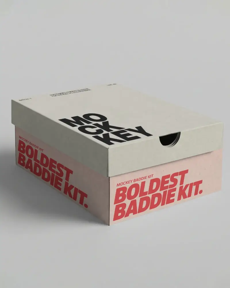 Sturdy Sleeve Box Mockup For Product Packaging And Branding Design Presentation