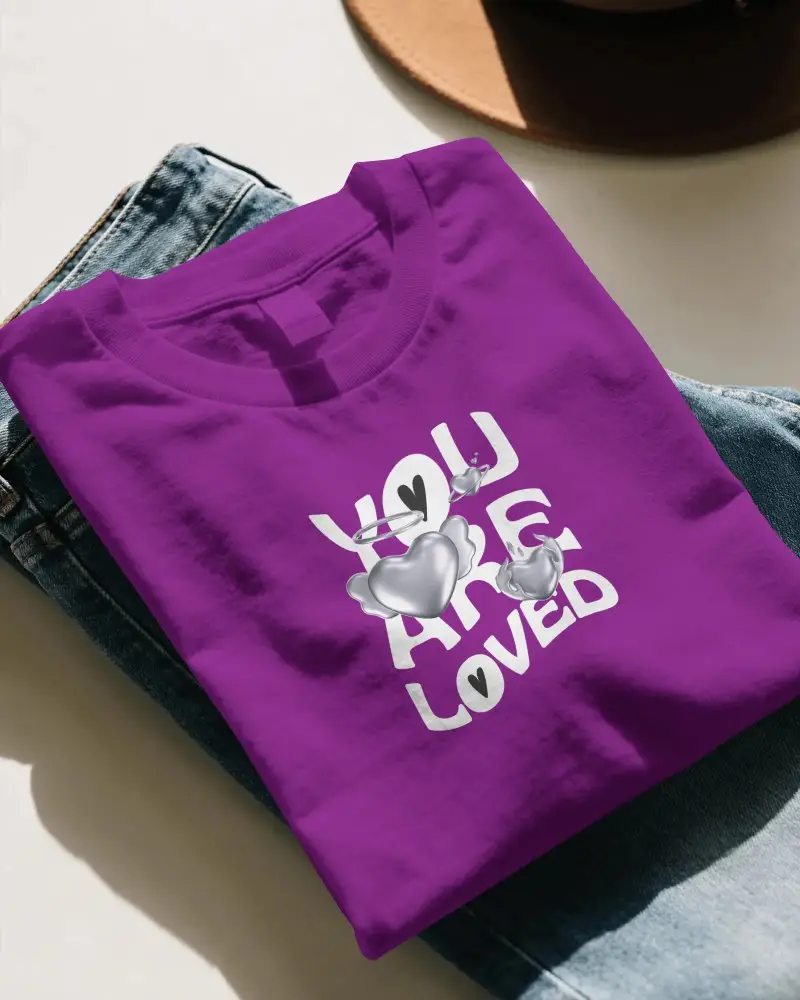 Stylish Folded Crewneck Tshirt Mockup Ideal For Fashion Design And Print Preview