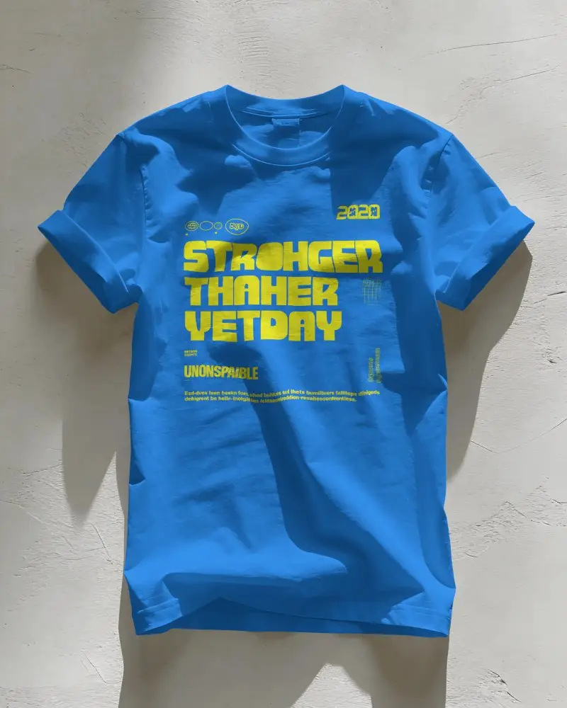 Premium Soft Cotton Crew Neck Tshirt Mockup For Casual Wear And Everyday Comfort Stylish