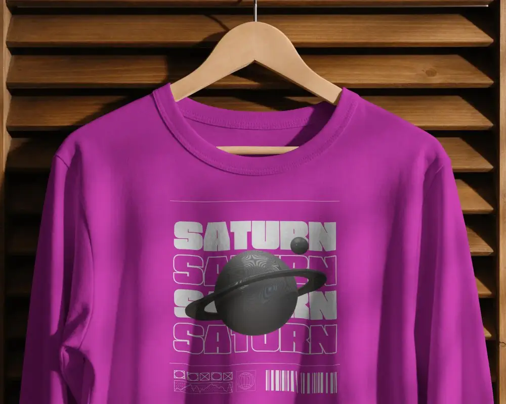 Premium Quality Plain Long Sleeve T Shirt Mockup For Custom Graphic Design And Print Display
