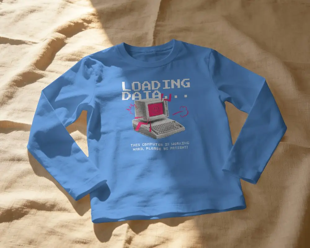 Soft Fabric Flat Lay Long Sleeve T Shirt Mockup With Natural Sunlight And Relaxed Fabric