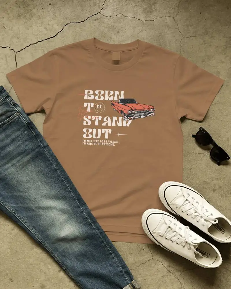 Casual Tshirt Mockup Lifestyle Flatlay With Sneakers And Sunglasses For Modern Fashion
