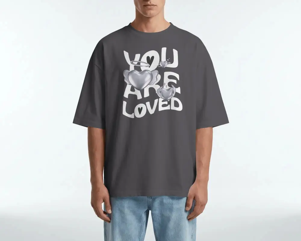 Minimalistic Loose Fit Plain T Shirt Mockup For Men Casual Daily Wear Stylish Comfortable Top