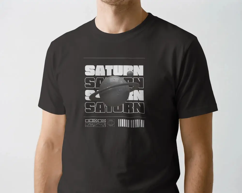 Basic Crew Neck Tshirt Mockup For Men Comfortable Casual Fashion Style Perfect For Everyday Wear