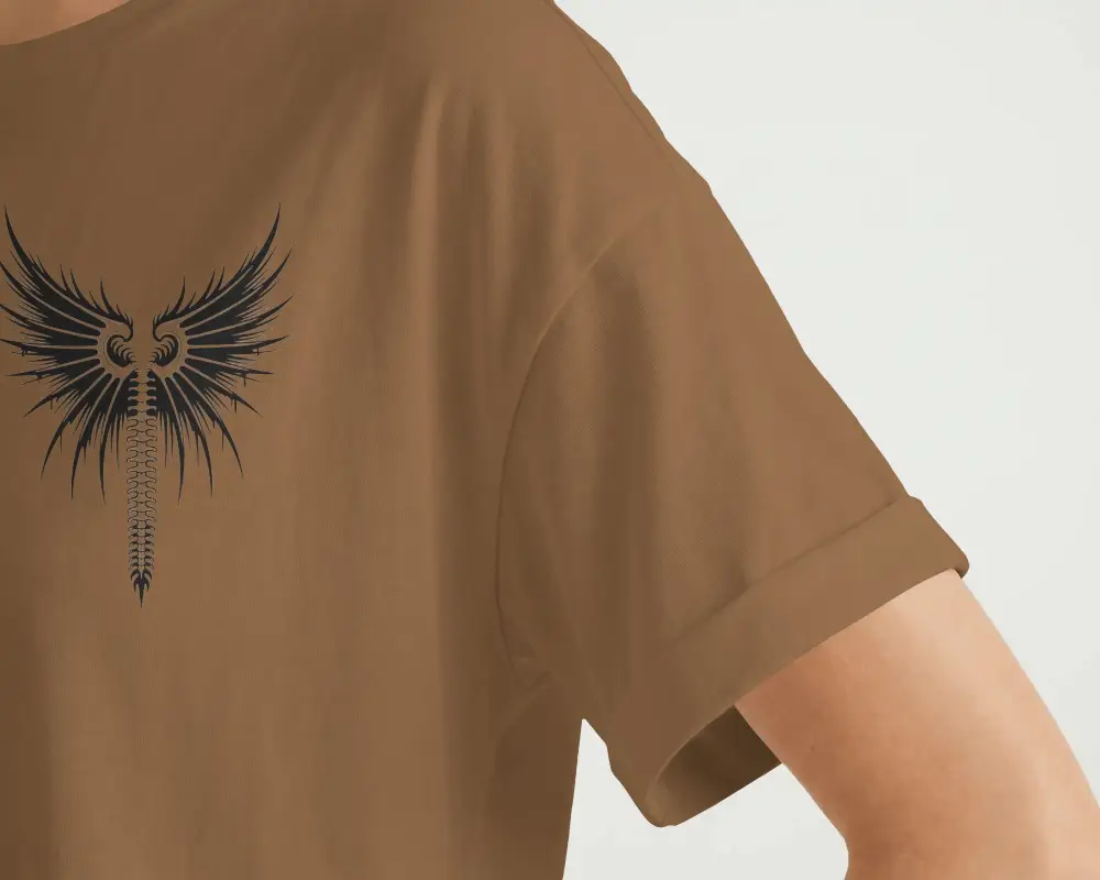 High Quality Cotton Tshirt Mockup With Short Sleeves And Rolled Hem For Designs