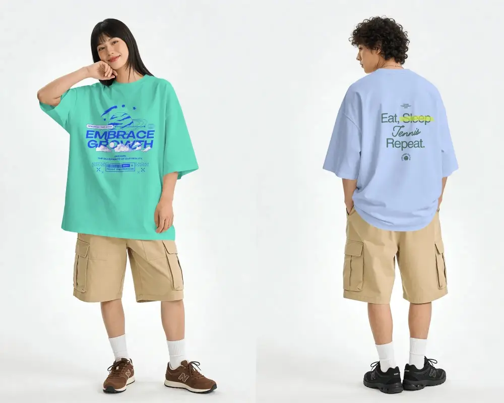 Casual Oversized Tshirt Mockup For Unisex Streetwear Style Basic Essential For Everyday Outfits