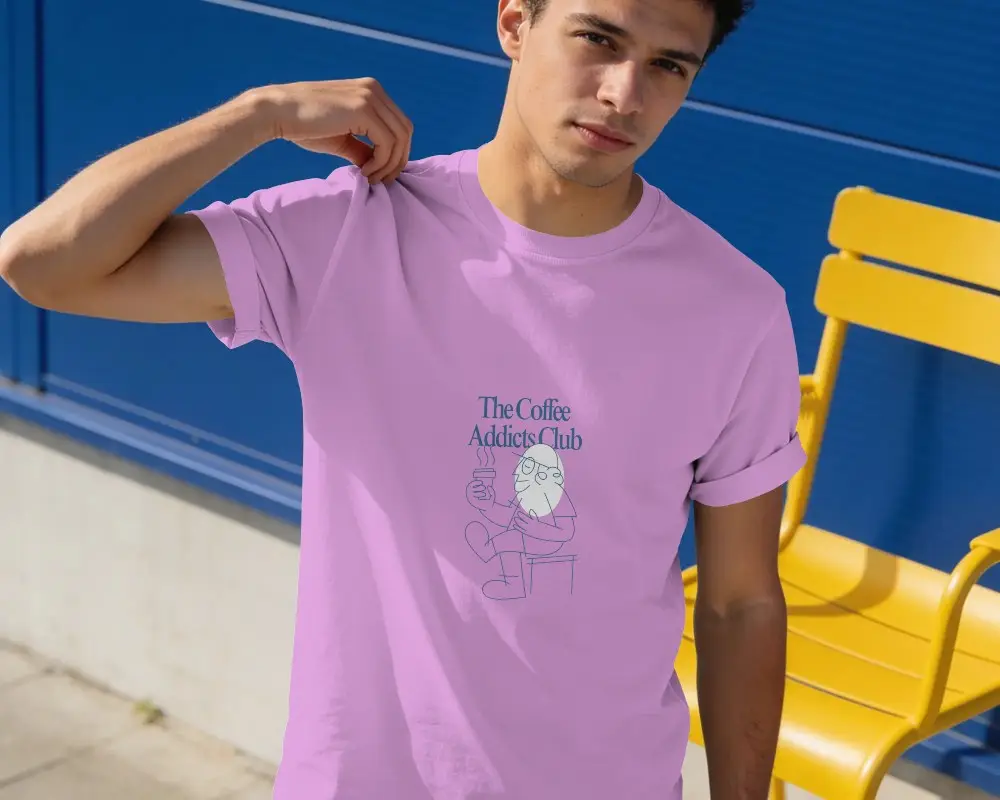 Modern Minimalist Cotton Tshirt Mockup Showcasing Simple Elegance And Comfort Style