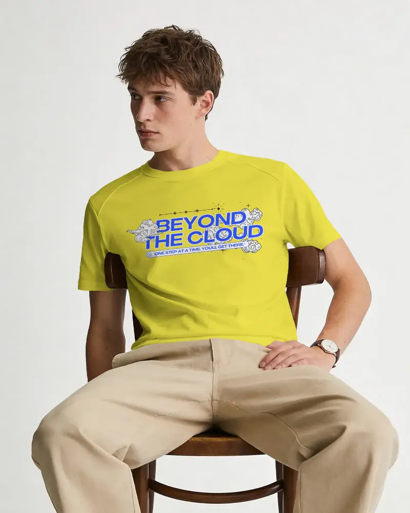 Classic Crew Neck Tshirt Mockup For Men Minimalist Casual Wear Comfortable Breathable Fabric