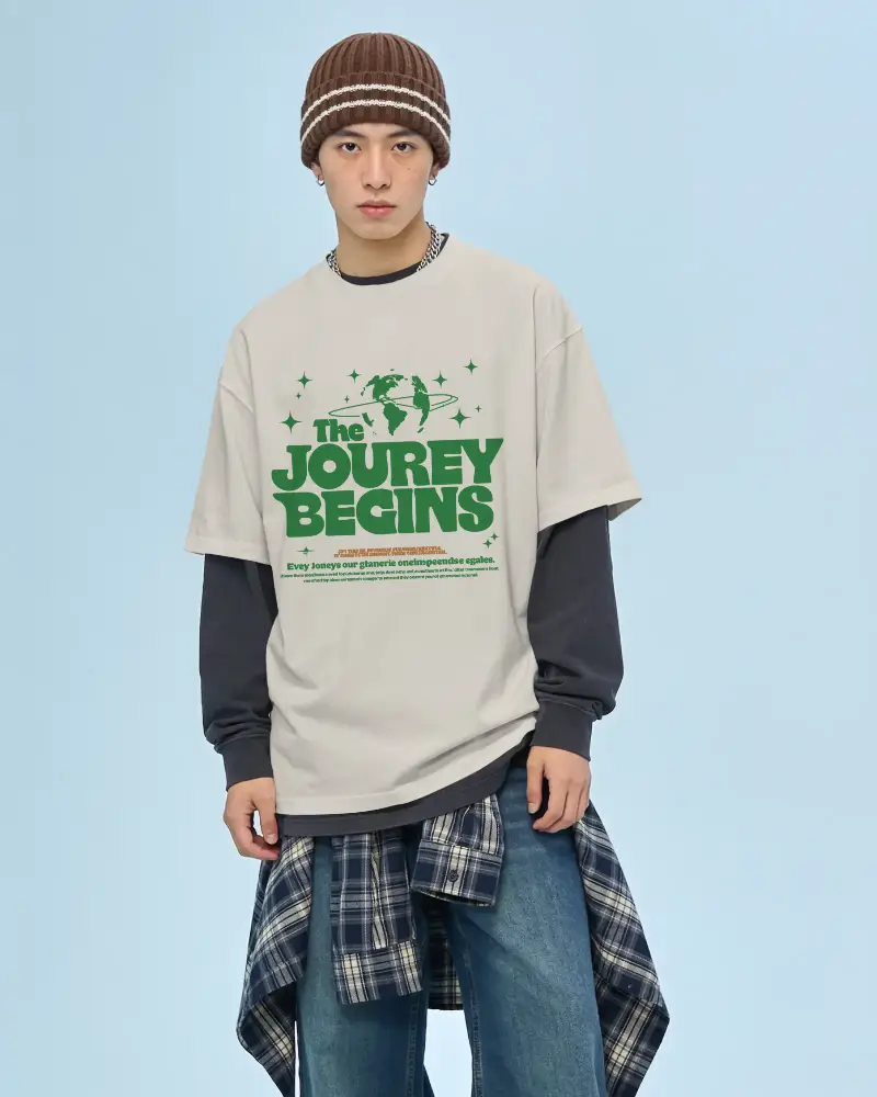 Oversized Layered Streetwear Tshirt Fashion Apparel Casual Outfit Comfortable Style Trendy Look