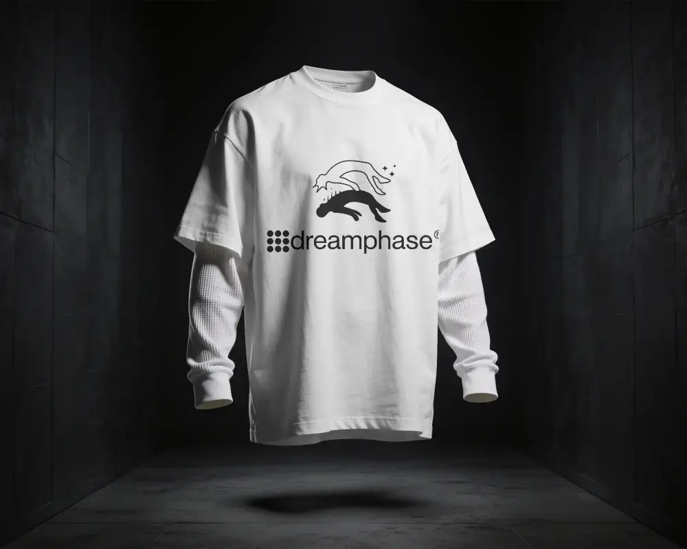 Double Layered Long Sleeve T Shirt Mockup For Modern Casual Style Fashion Apparel Presentation