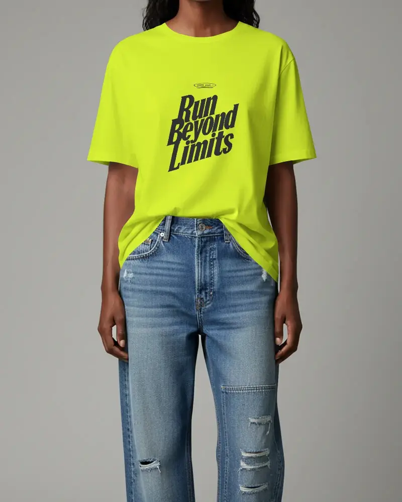 Casual Relaxed Fit Tshirt Mockup For Womens Stylish Simple Wardrobe Essential