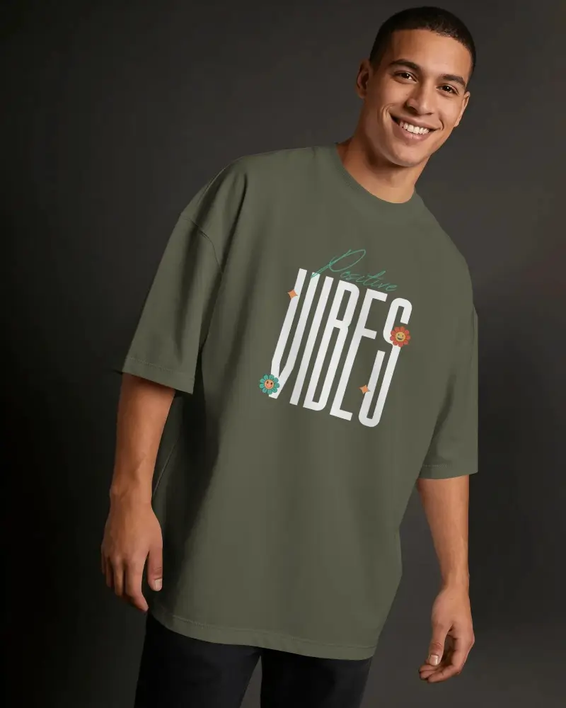 Versatile Breathable Men Oversized T Shirt Mockup Cut For Casual Summer Style And Comfort