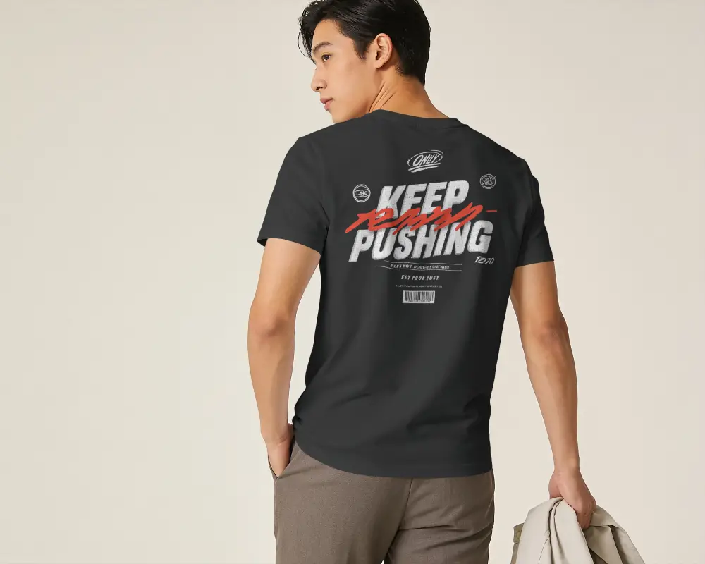 Tshirt Mockup Back View Comfortable Fitting Ideal For Everyday Wear Outdoor Fashion