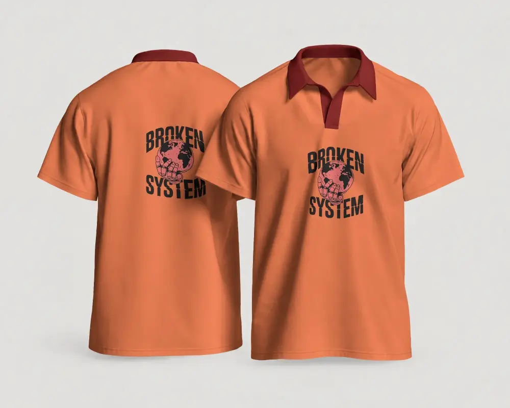 Premium Quality Polo Tshirt Mockup For Custom Apparel Designs And Printing Projects