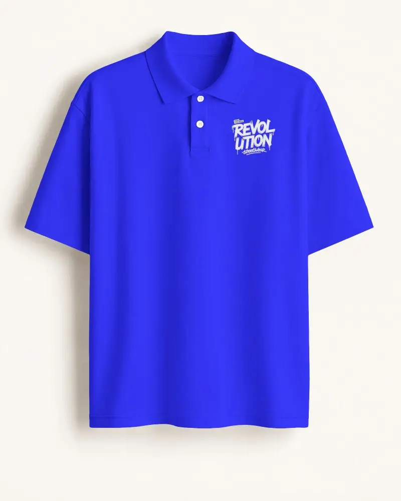 Minimalist Polo Shirt Mockup Suspended On Neutral Wall With Soft Dimensional Shadow