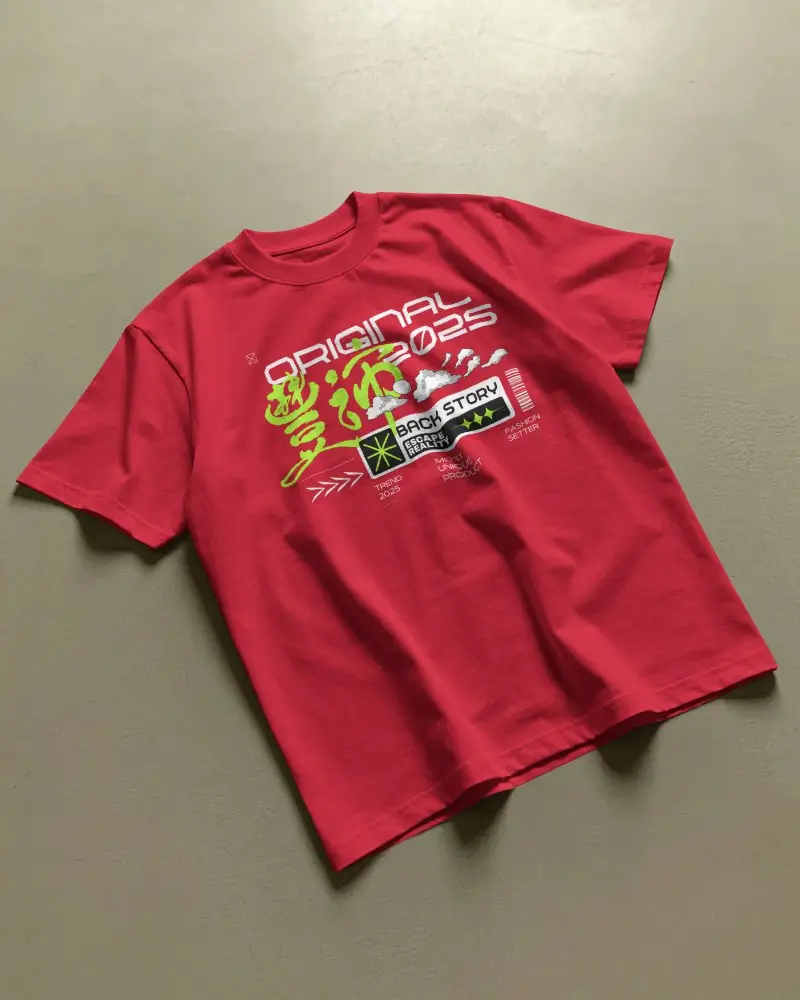 Realistic Short Sleeve Tshirt Mockup Isolated On Solid Background For Branding