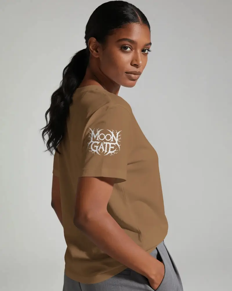 Modern Styled Basic Womens Tshirt Mockup Perfect For Layering Or Wearing Alone Durable Comfort