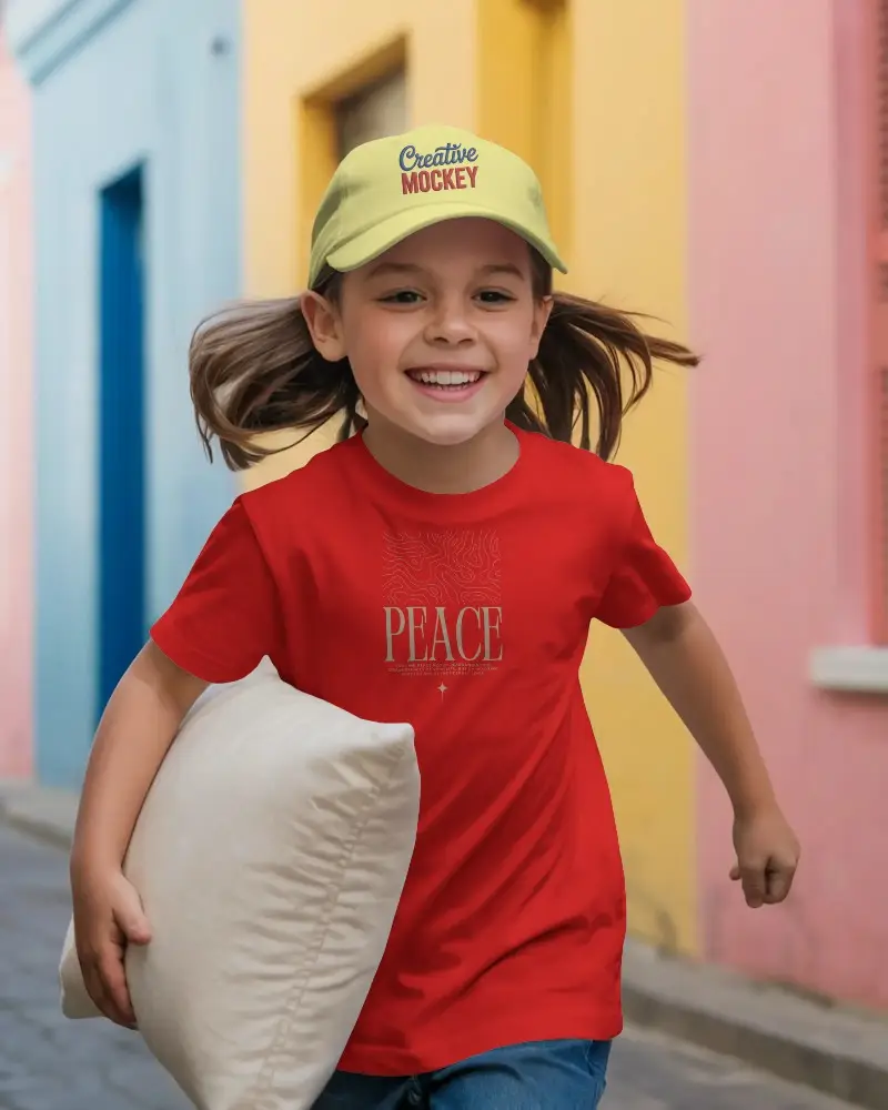 Comfortable Kids Cotton Tshirt Ideal For Active Play Durable Everyday Wear Design