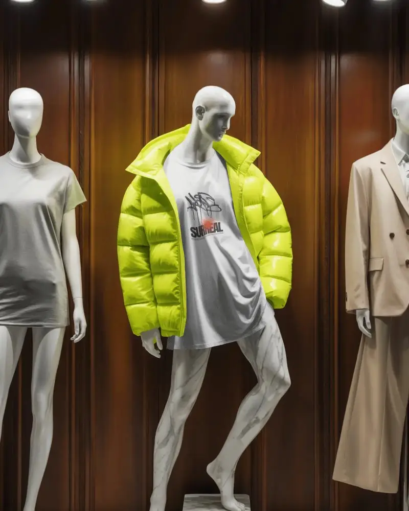 Casual Plain Round Neck Tshirt Mockup For Fashion Apparel Brand Presentation