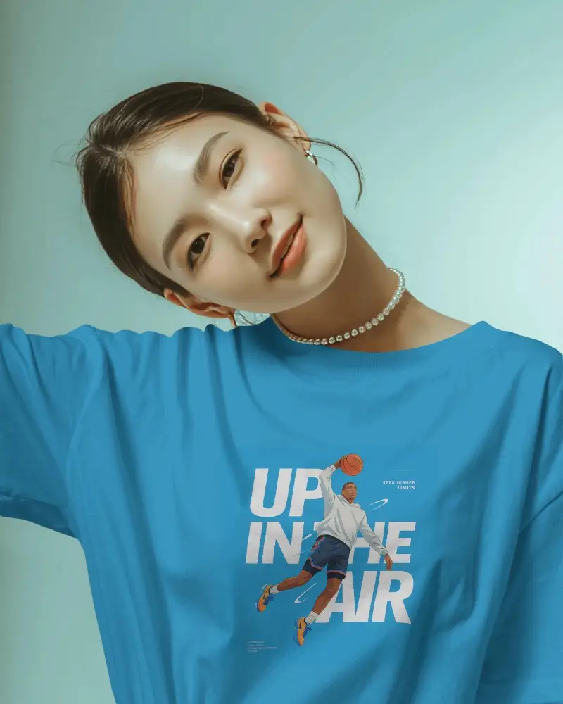 Basic Relaxed Fit Tshirt Mockup For Casual Wear Fashion Product Showcase