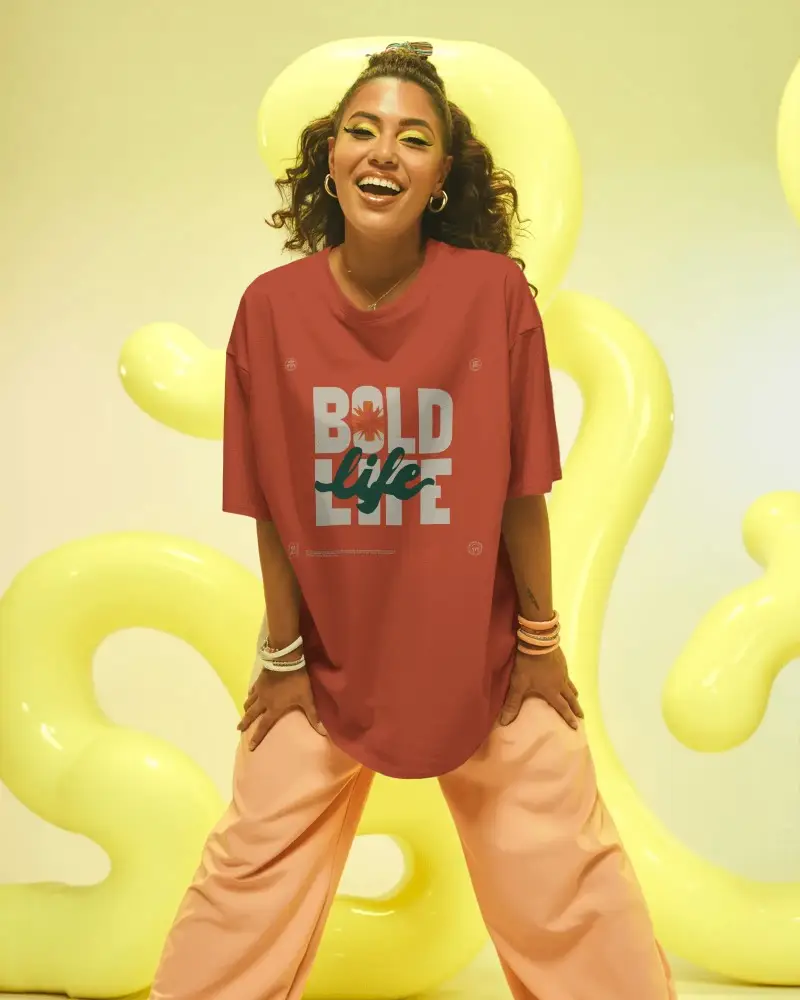 Oversized Comfortable Tshirt Mockup Ideal For Modern Streetwear And Casual Style